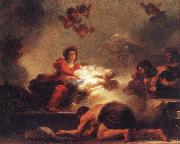 Jean-Honore Fragonard Adoration of the Shepherds oil painting